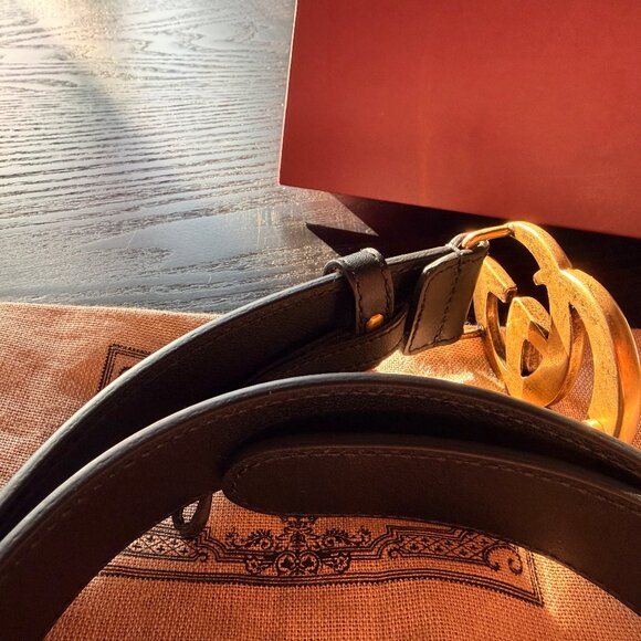 GUCCI GG Marmont Wide Leather Belt - Size 85/34 - LUXURY Valentine’s Gift - FIRM main image 8